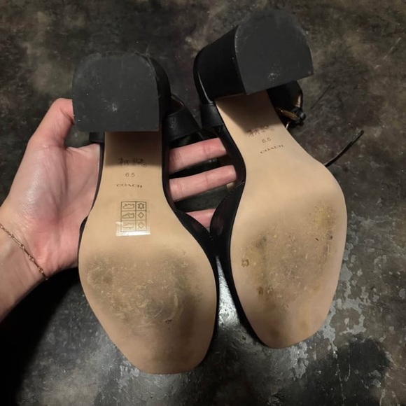 Marla leather sandals Black Women's Heels - Picture 4 of 4